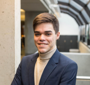 Ryan Jamula finds engaging with other students and professors in class discussions to be one of the best parts of grad school so far